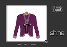 shine by [ZD] - MESH - Ribboned Cardigan