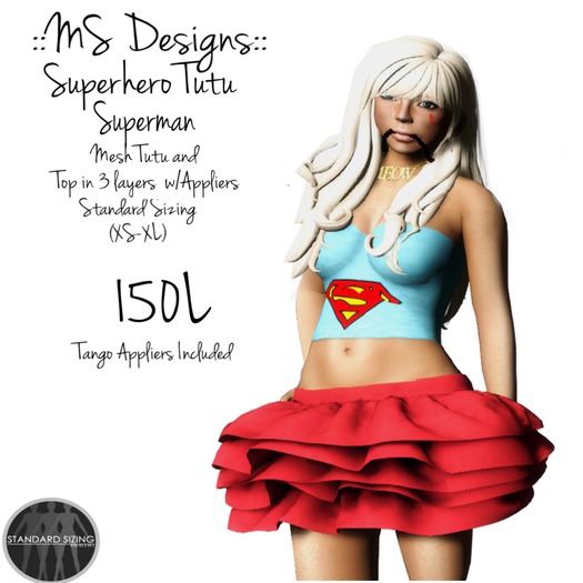 ::MS Designs:: Superhero Tutu - Superman 