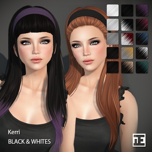 TRUTH HAIR Kerri (Mesh Hair) - black & whites