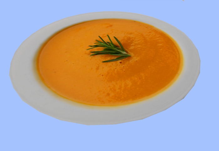 Pumpkin Cream Soup with Rosemary