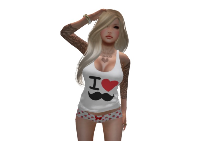 .d. Ladies Vest tank top (Mustache)