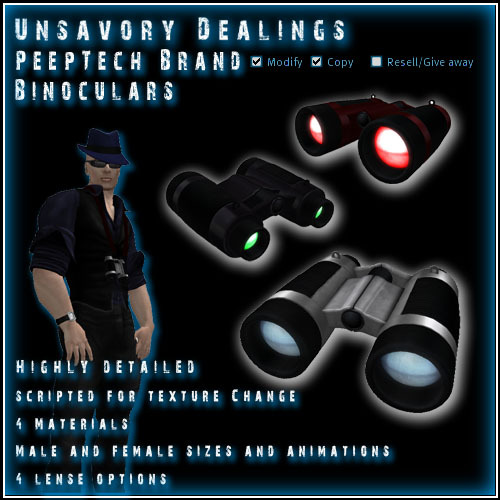 Unsavory Dealings - PeepTech Brand Binoculars (Boxed)