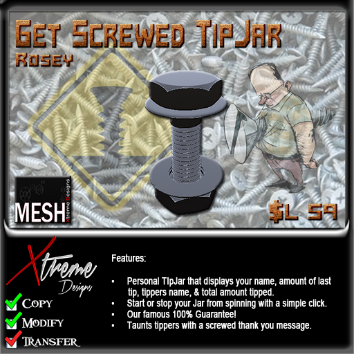 Get Screwed TIpJar (Spanky) [BAG]