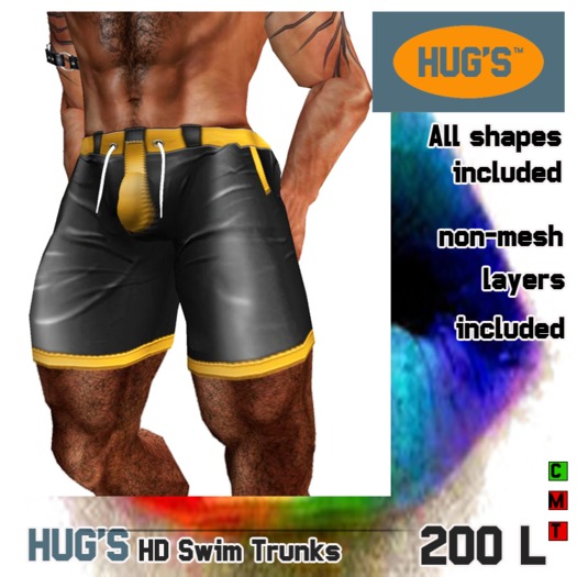 HUG'S HD Swim Trunks
