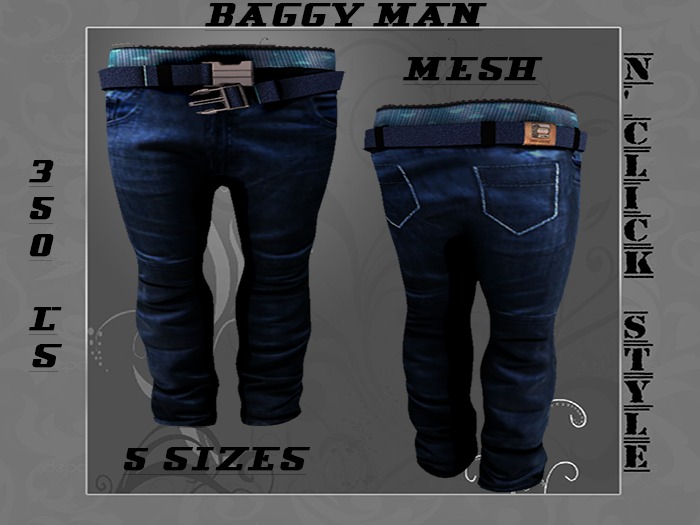 "n'Click Style" Buggy Jean'S Blue Mesh