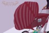Prim baby stroller ad stripedpink 2