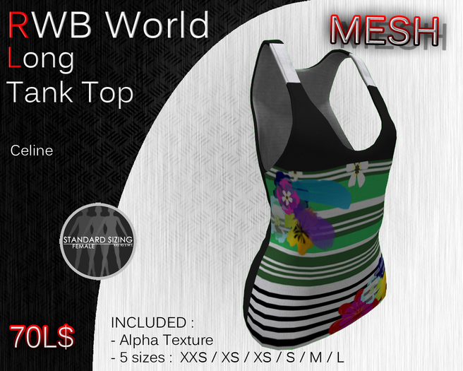 [RWB] - Mesh - Debardeur Long Celine