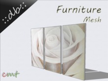 ::db furniture:: Wall Decoration Picture Frame set White Rose