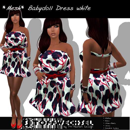 [Stoffwechsel] *Mesh* Babydoll Dress white