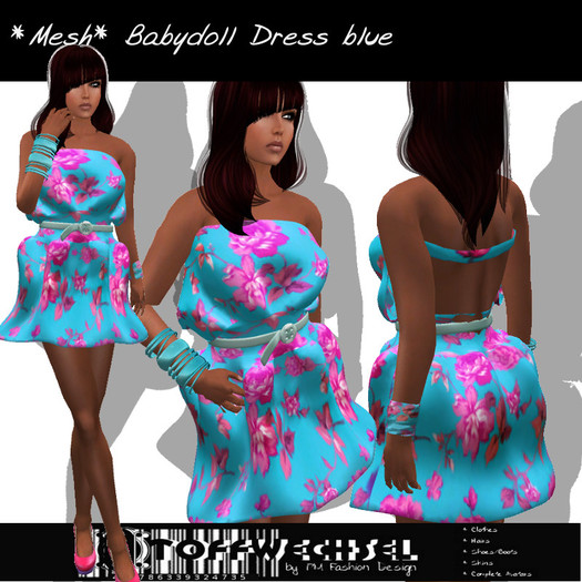 [Stoffwechsel] *Mesh* Babydoll Dress blue