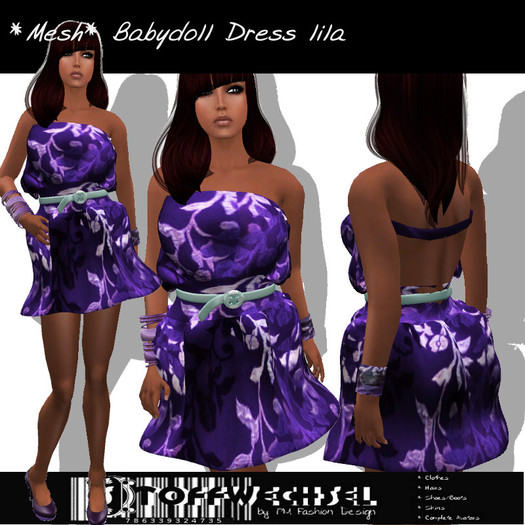 [Stoffwechsel] *Mesh* Babydoll Dress lila