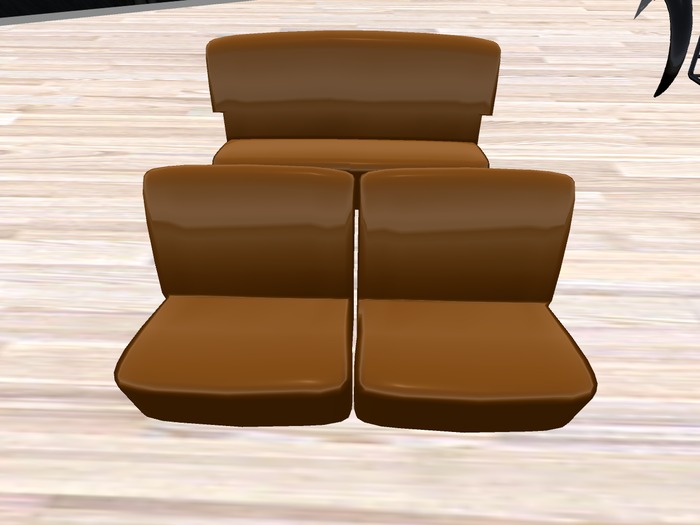 Second Life Marketplace bench seats car