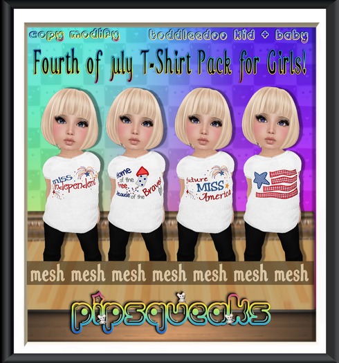 {PiP} Fourth of July Tees Girls (Boxed)