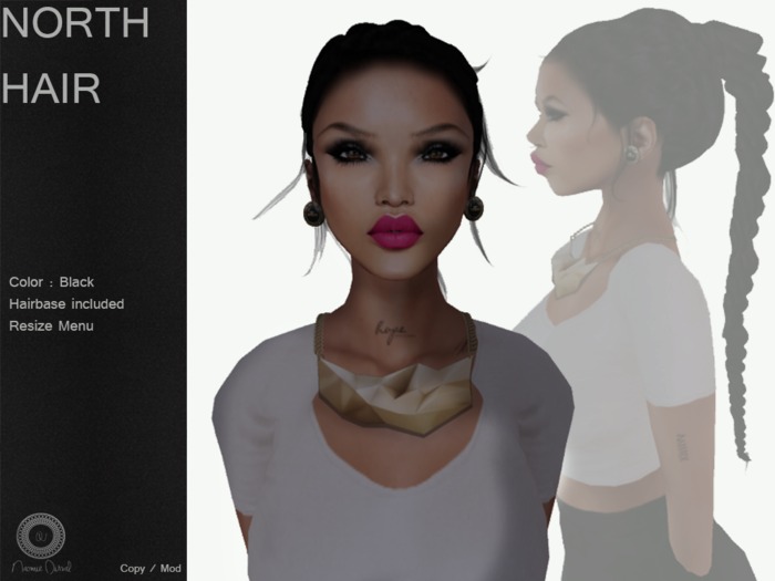 N O R T H Hair Dark - By Naomie Dirval