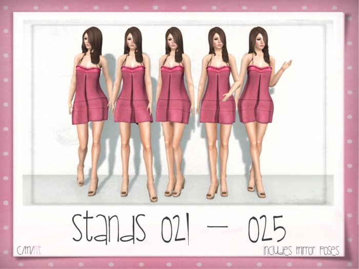 Flash Friendly Poses - Stand Poses 021-025