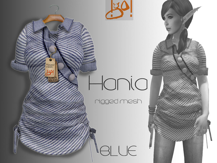 !gO! Hania shirt -Blue-