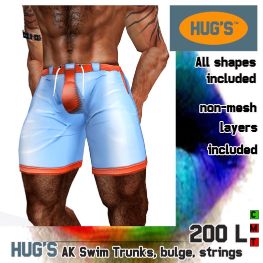 HUG'S AK Swim Trunks