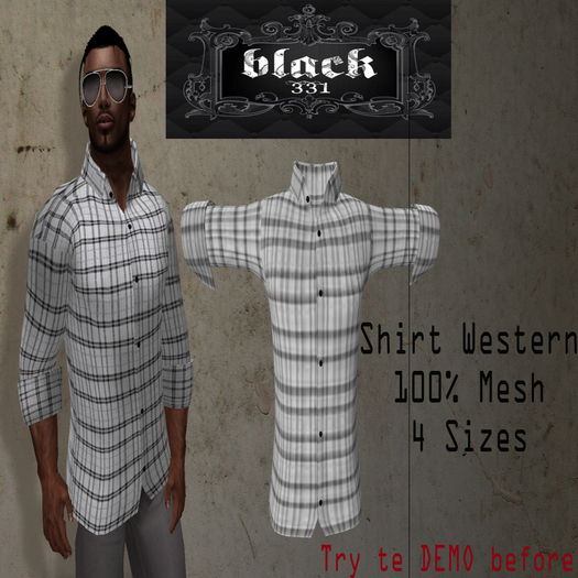 >>B-331<< WESTERN MESH SHIRT