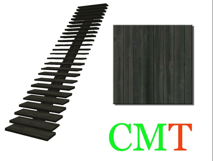 floating steps tall old wood