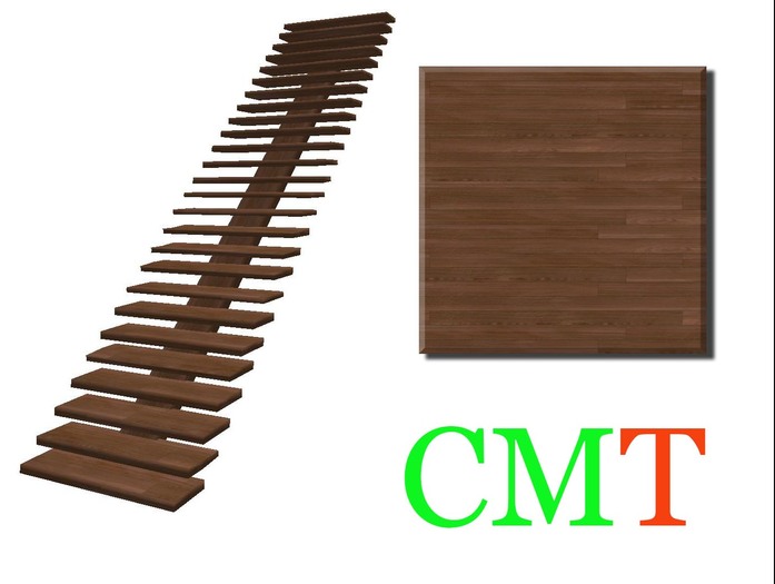 floating steps tall walnut