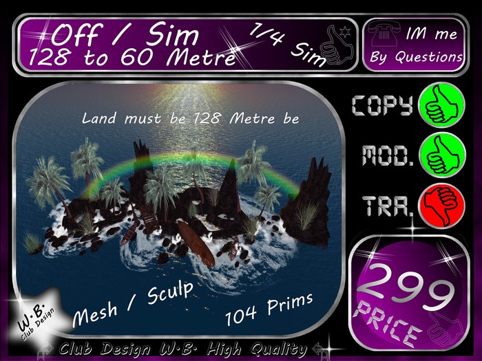 T.O.P. Off  Sim 128 to 60 Metre
