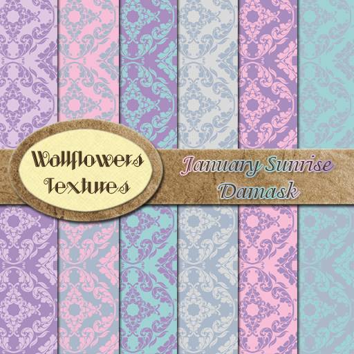 *Wallflowers* January Sunrise Damask