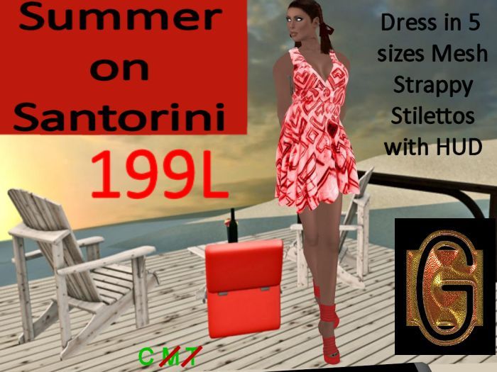 GenNIrva -Santorini summer dresses red
