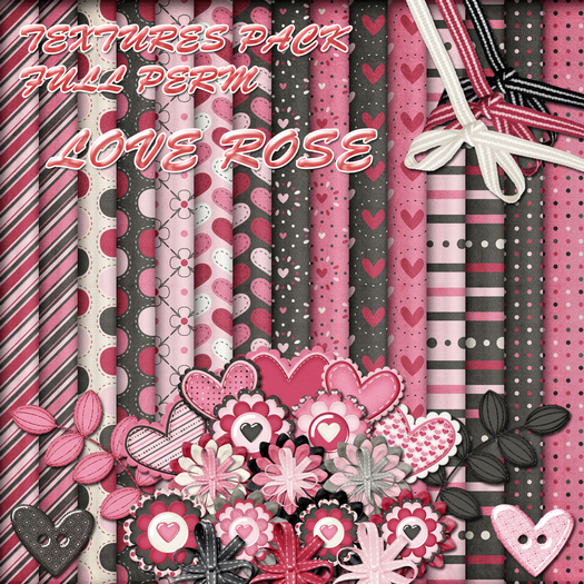 [SF] Textures Pack - Love Rose - Full Perm