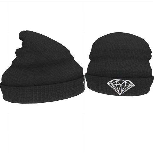 [Gold] Beanie grey diamond