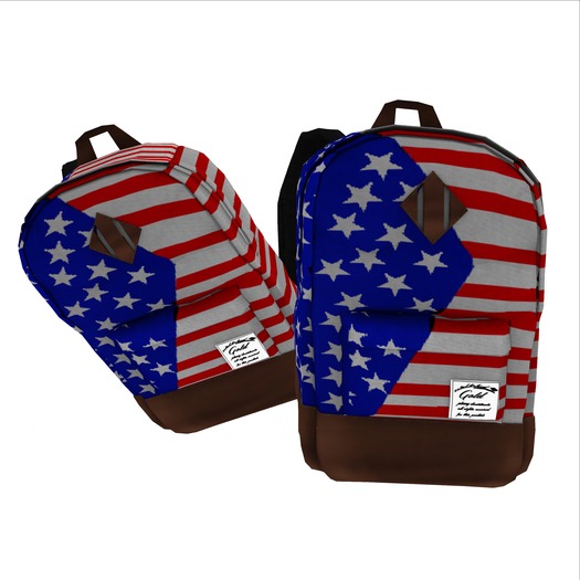 [Gold] Heritage backpack American Flag