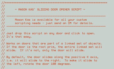  Mason Kas' Sliding Lockable Door Script - with access control and adjustable opening time.