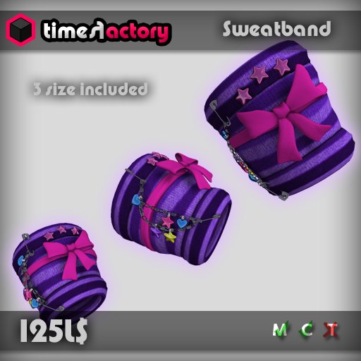 [TF]~Sweatband [Purple/Pink]