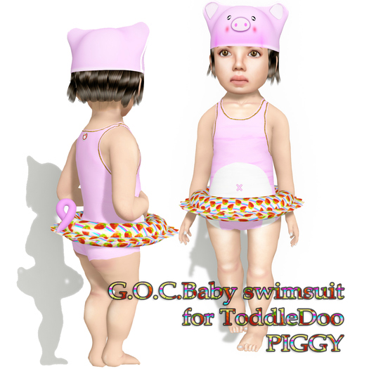 G.O.C.Baby swimsuit For ToddleDoo(PIGGY)