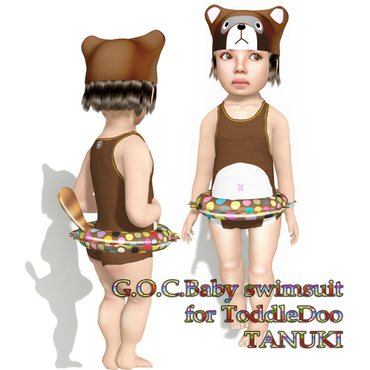 G.O.C.Baby swimsuit For ToddleDoo(TANUKI)