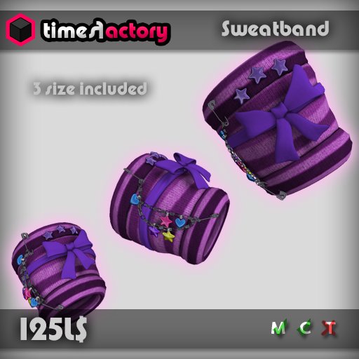 [TF]~Sweatband [Pink/Purple]