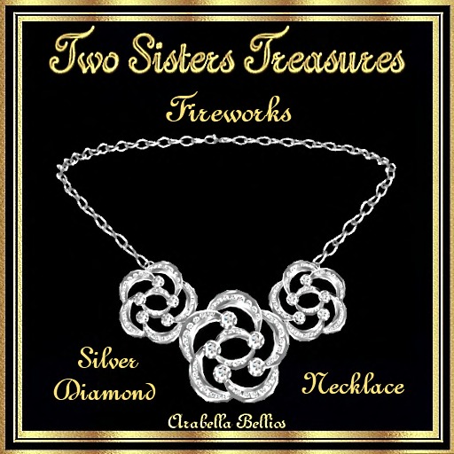 TST - FIREWORKS DIAMOND NECKLACE SILVER
