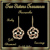 TST - FIREWORKS RUBY DIAMOND EARRINGS YG