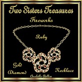 TST - FIREWORKS RUBY DIAMOND NECKLACE YG