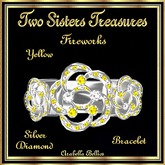 TST - FIREWORKS YELLOW DIAMOND BRACELET SILVER