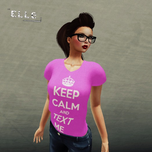 [Elle] MESH Ladies Text Me T