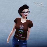 [Elle] MESH Ladies Eat Chocolate T