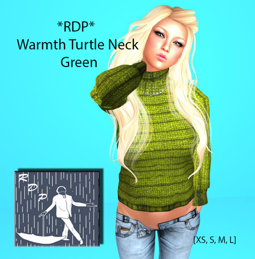 ALMOST FREE GIFT *RDP* Warmth Turtle Neck Green