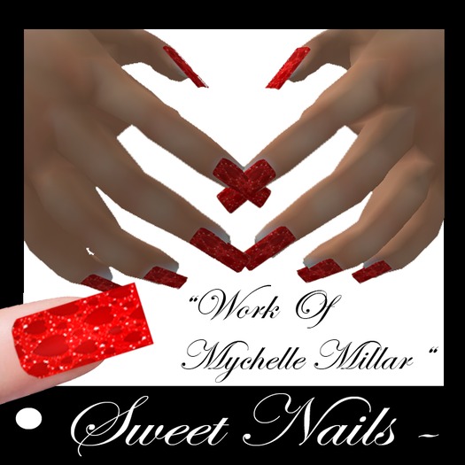 Long Nails 38 Colorful Sweet Hearts Collection 
