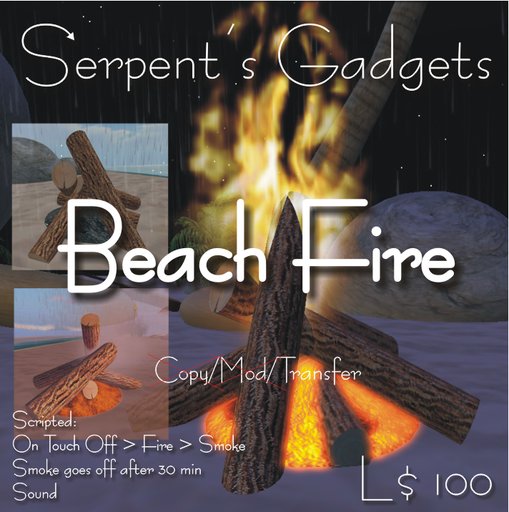 Serpent's Beach Fire (No Copy)
