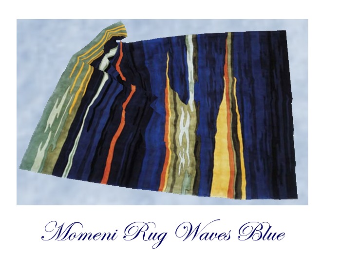 Momeni Rug Waves Blue