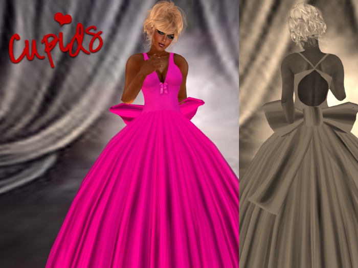 Bow Gown Magenta