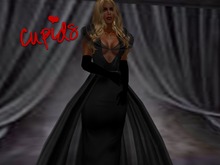Dreams Black Fantasy Evening Gown