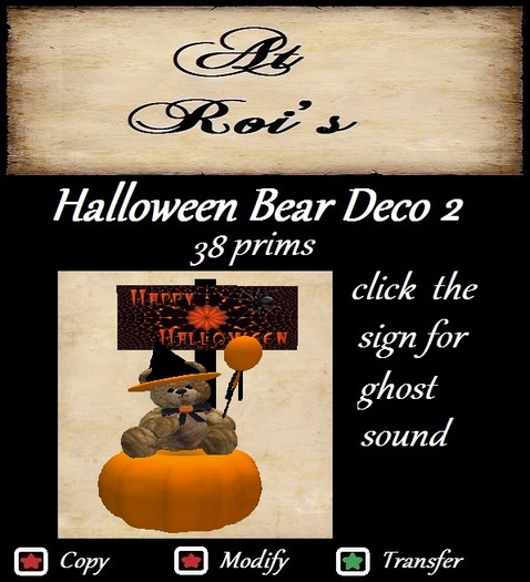 Halloween Bear Deco 2 Bag
