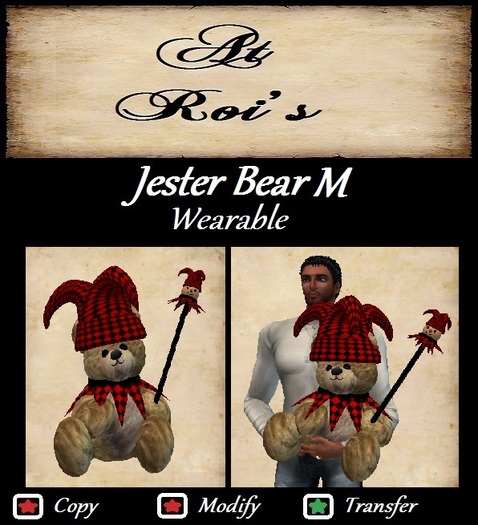 Holding Jester Bear M Bag