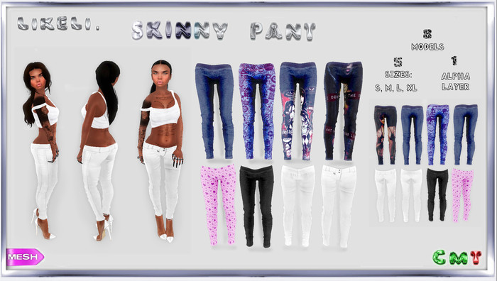 - LikeLi -  skinny pant lot 1